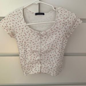 floral zelly top (buttons) brandy melville shirt